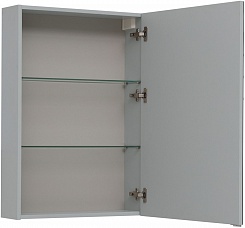 Aquanet Зеркальный шкаф Алвита New 60 серый матовый – фотография-4